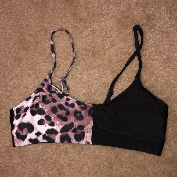half cheetah half black bikini